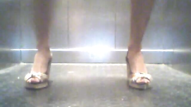 being extremely naughty in elevator